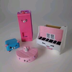 Shopkins Replacement Dollhouse Furniture Piano Locker Bear Ottoman Mixed Bundle